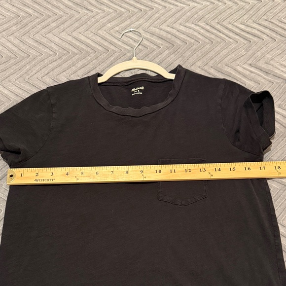 Madewell Black Crew Neck Pocket Tee - Picture 5 of 6
